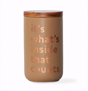 Links X-Tall Mocha Color Canister