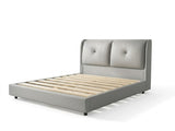 Allenby Leather Queen Light Grey