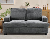 Chenille Dark Grey 2 Seater Sofa