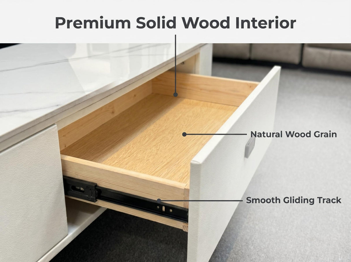 Luxe Sintered Stone TV Entertainment Unit