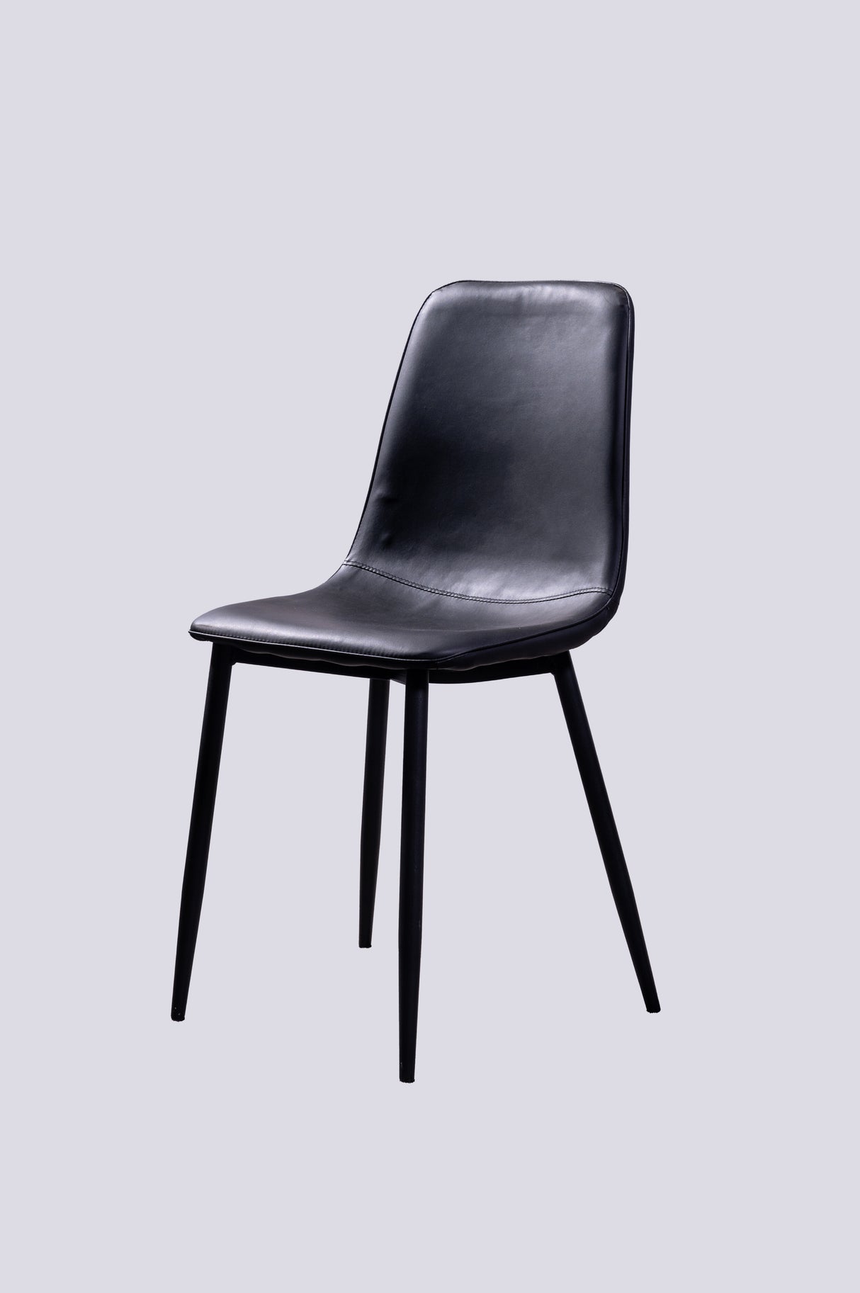 Tova PU Leather Black Dining Chair