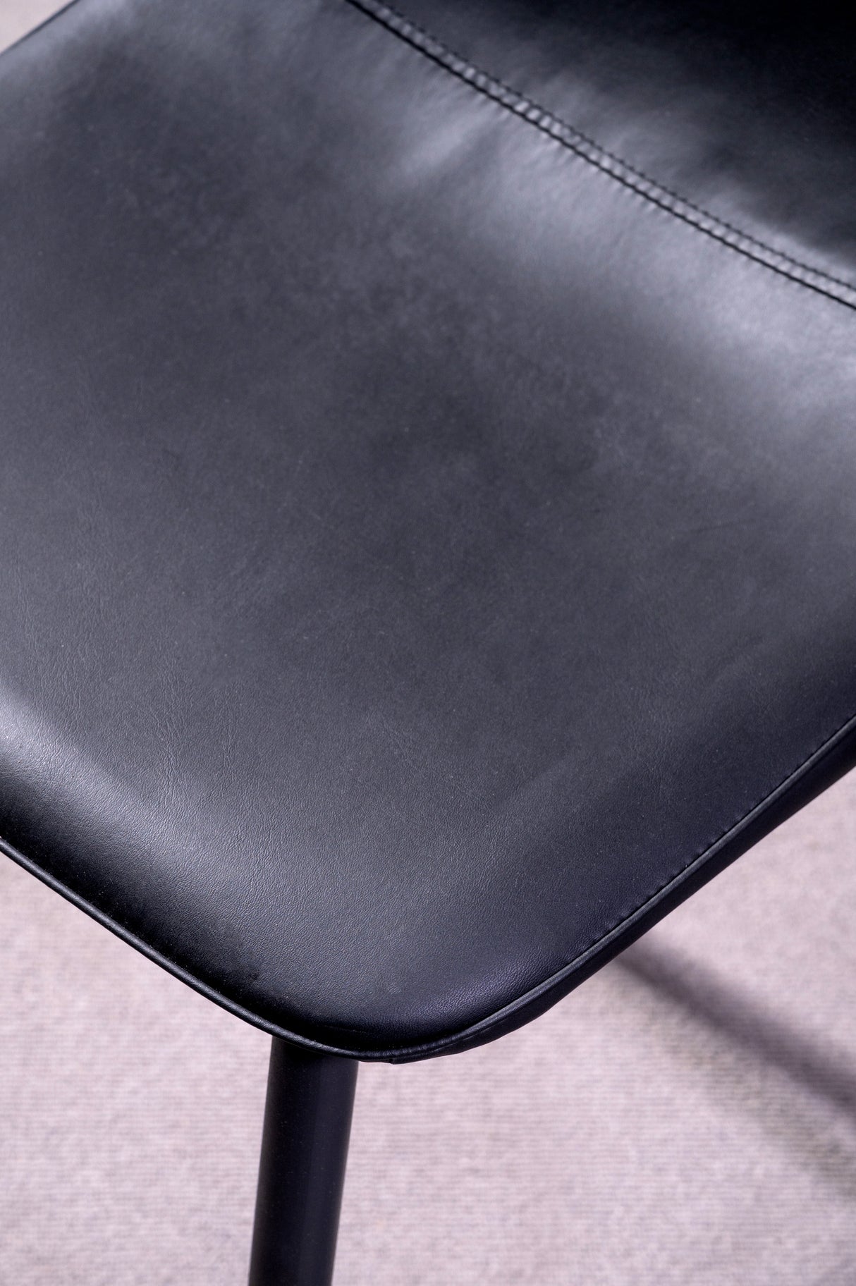Tova PU Leather Black Dining Chair