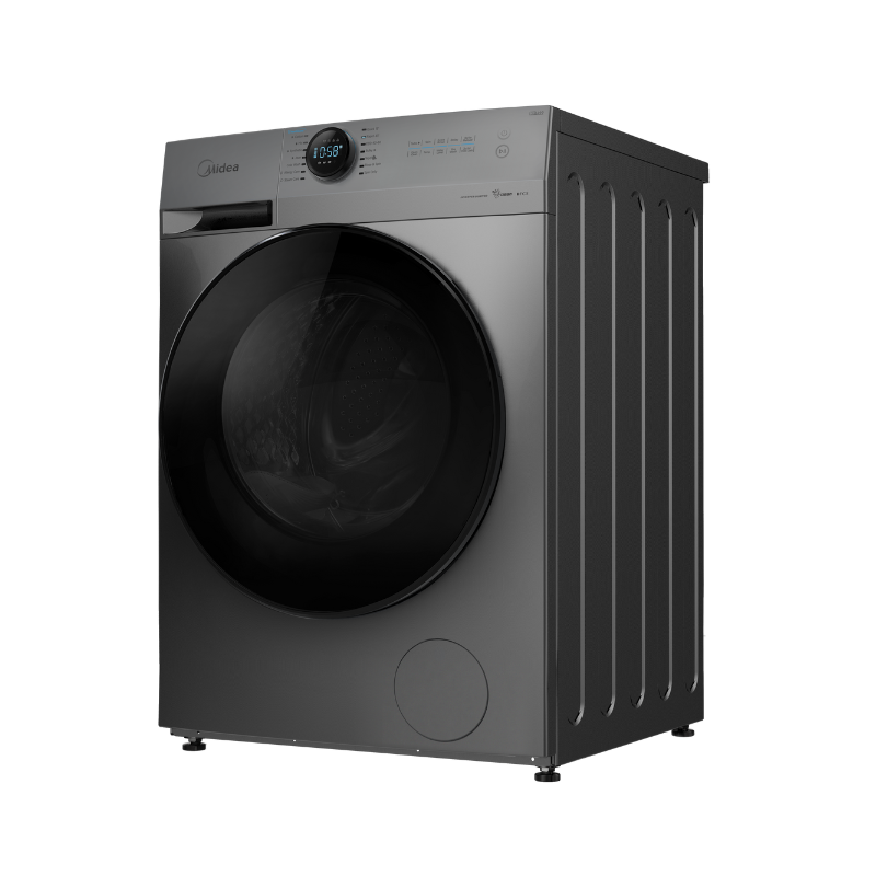 Midea 9KG Steam Wash Front Load Washing Machine with Wi-Fi - Titanium Colour
