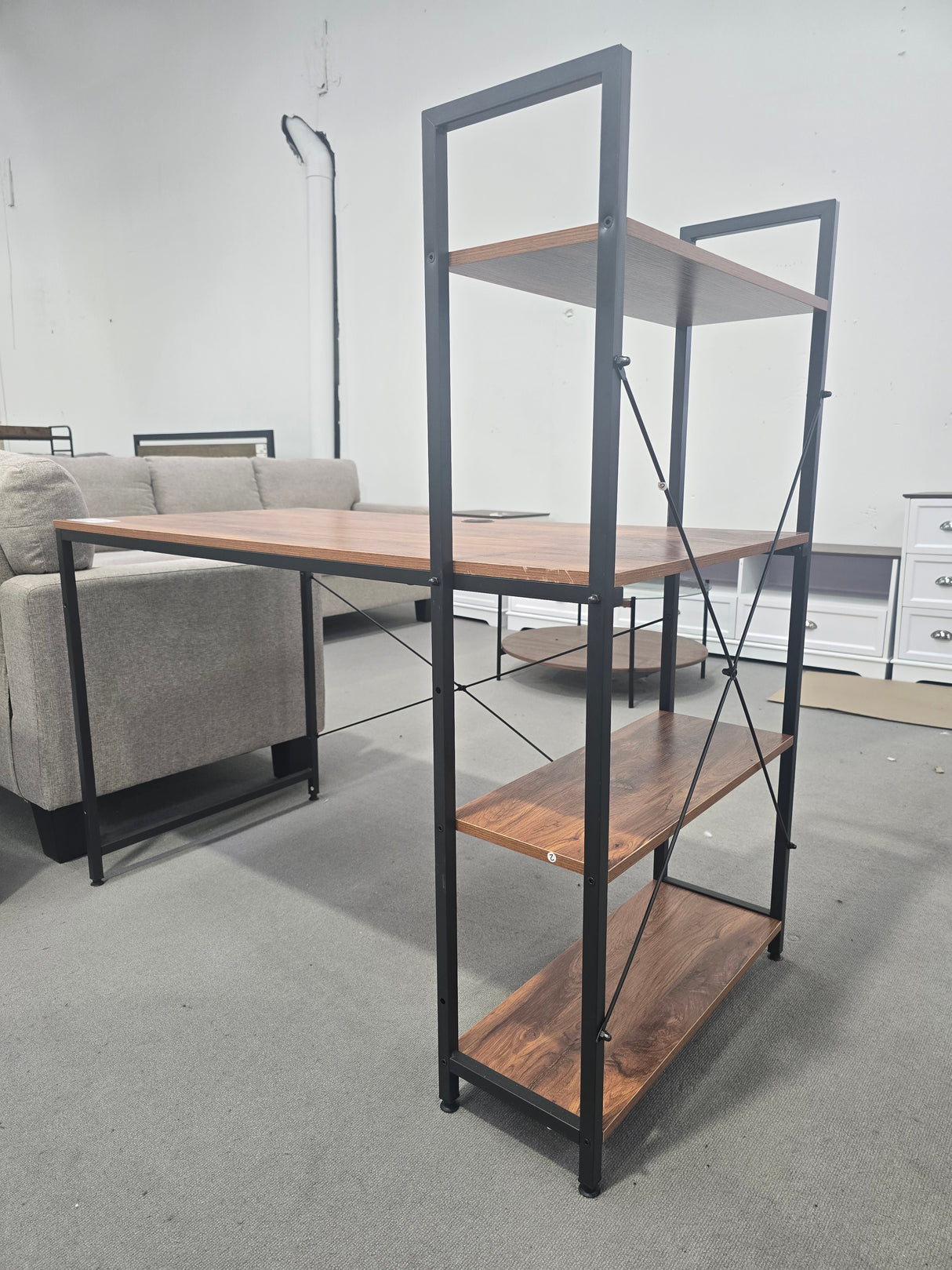 Alives Desk with Shelf (WALNUT)