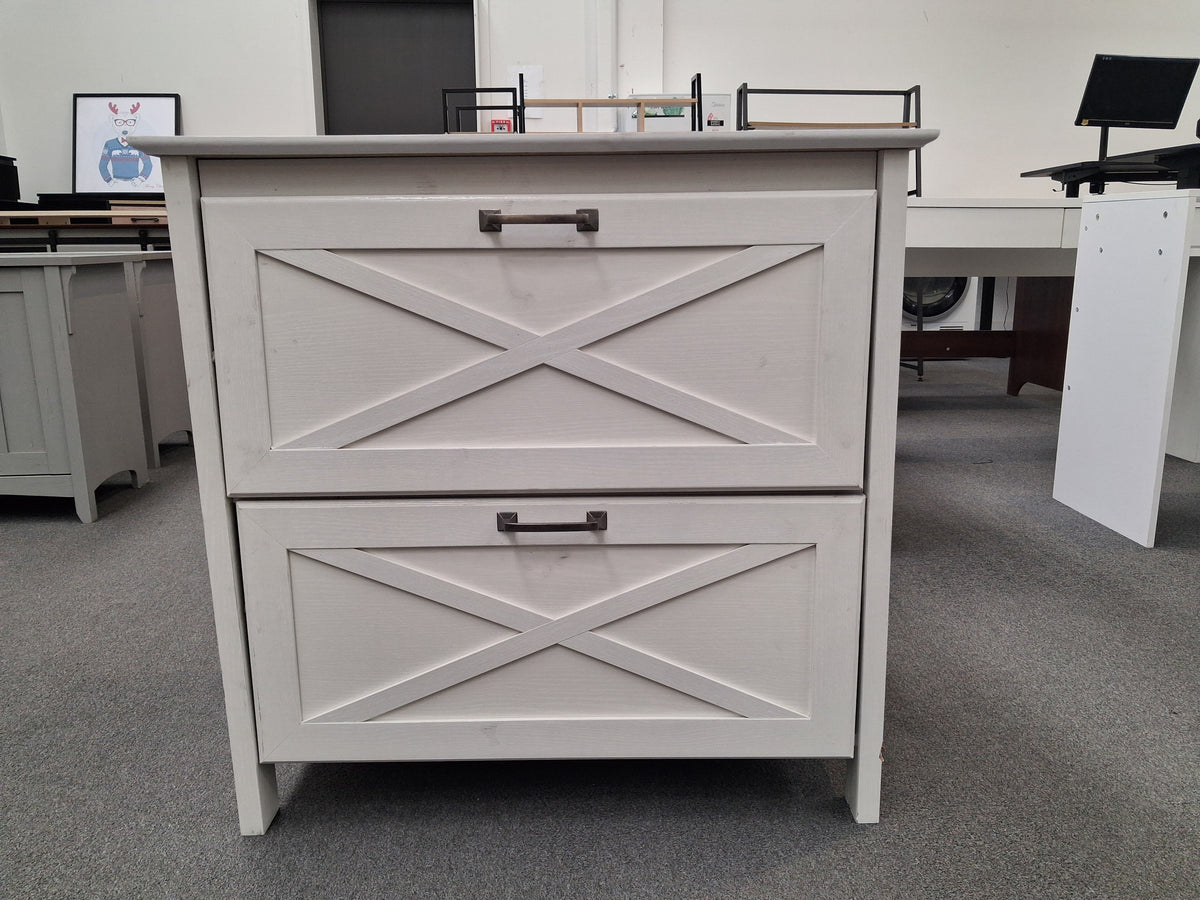 DISPLAY - Arnbry File Cabinet White (Minor cosmetic scratches)