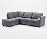 Ganley Modular GREY Left Chaise Lounge Suite