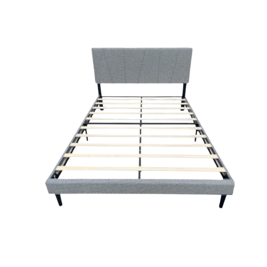 Millbrook Bed Frame Light Grey Queen