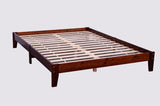 Hartland Solid Wood Bed Base Double Walnut