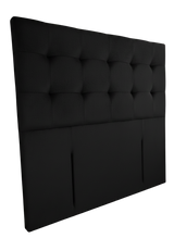Boston Headboard Black Velvet Single