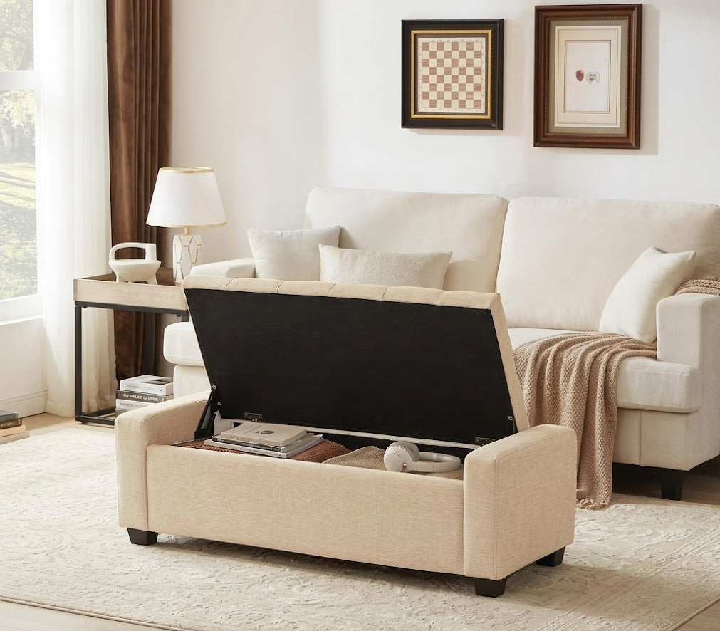 Warren Ottoman Beige