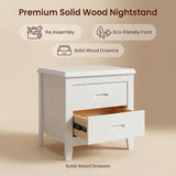 Von Bedside Table White