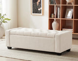 Warren Ottoman White