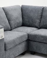 Ganley Modular GREY Left Chaise Lounge Suite