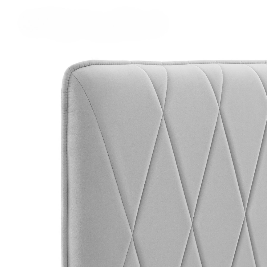 Palma Bed Frame Light Grey Double