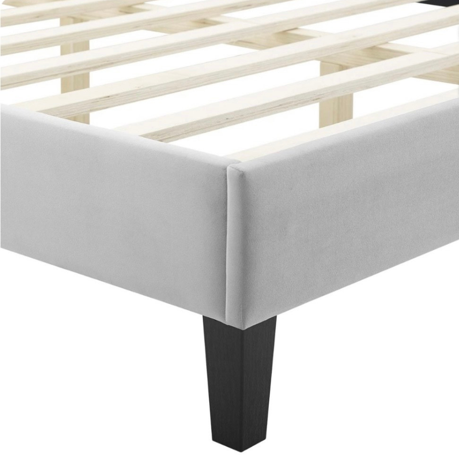 Palma Bed Frame Light Grey Double