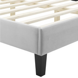 Palma Bed Frame Light Grey Double