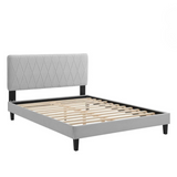 Palma Bed Frame Light Grey Double