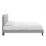 Palma Bed Frame Light Grey Double