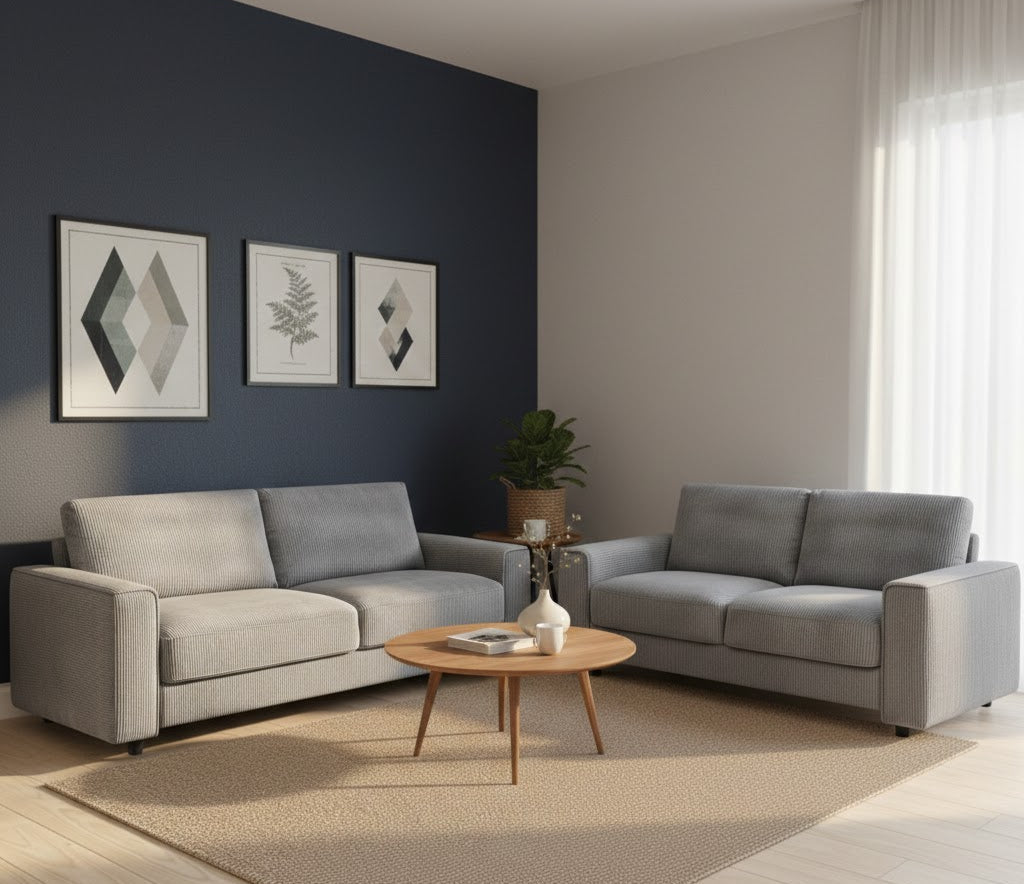 Ace 3 + 2-Seater Sofa Set Grey