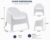 Bass Outdoor Occasional Chair Grey (New SKU)