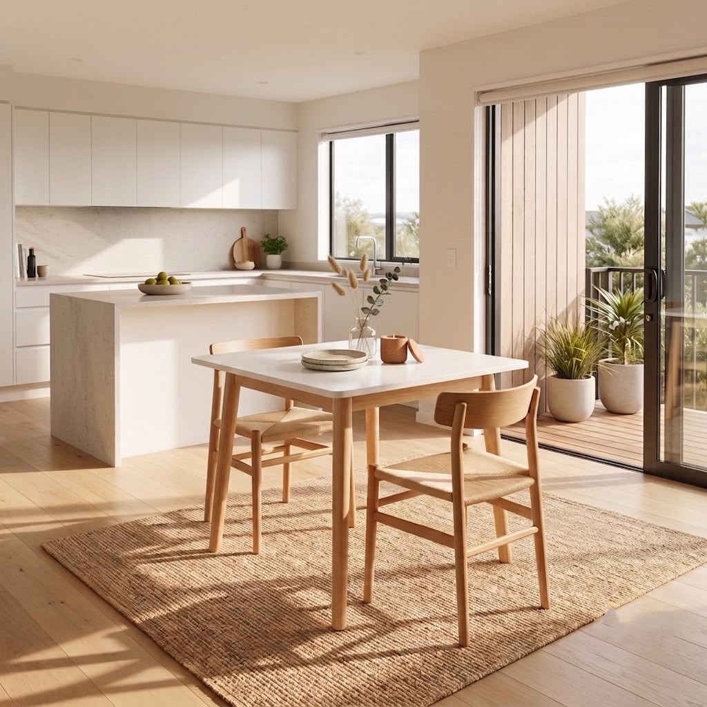 Metro Compact Dining Table - White