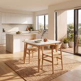 Metro Compact Dining Table - White