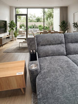 The Aston 3-Seater Reclining Chaise Lounge with Storage