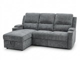 The Aston 3-Seater Reclining Chaise Lounge with Storage