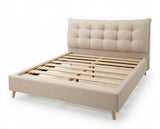 Mason Tufted Bed Frame - Super King Beige