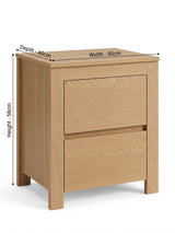 Elmwood Oak Bedside Table