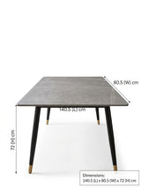 Eclipse Dining Table - Grey Top