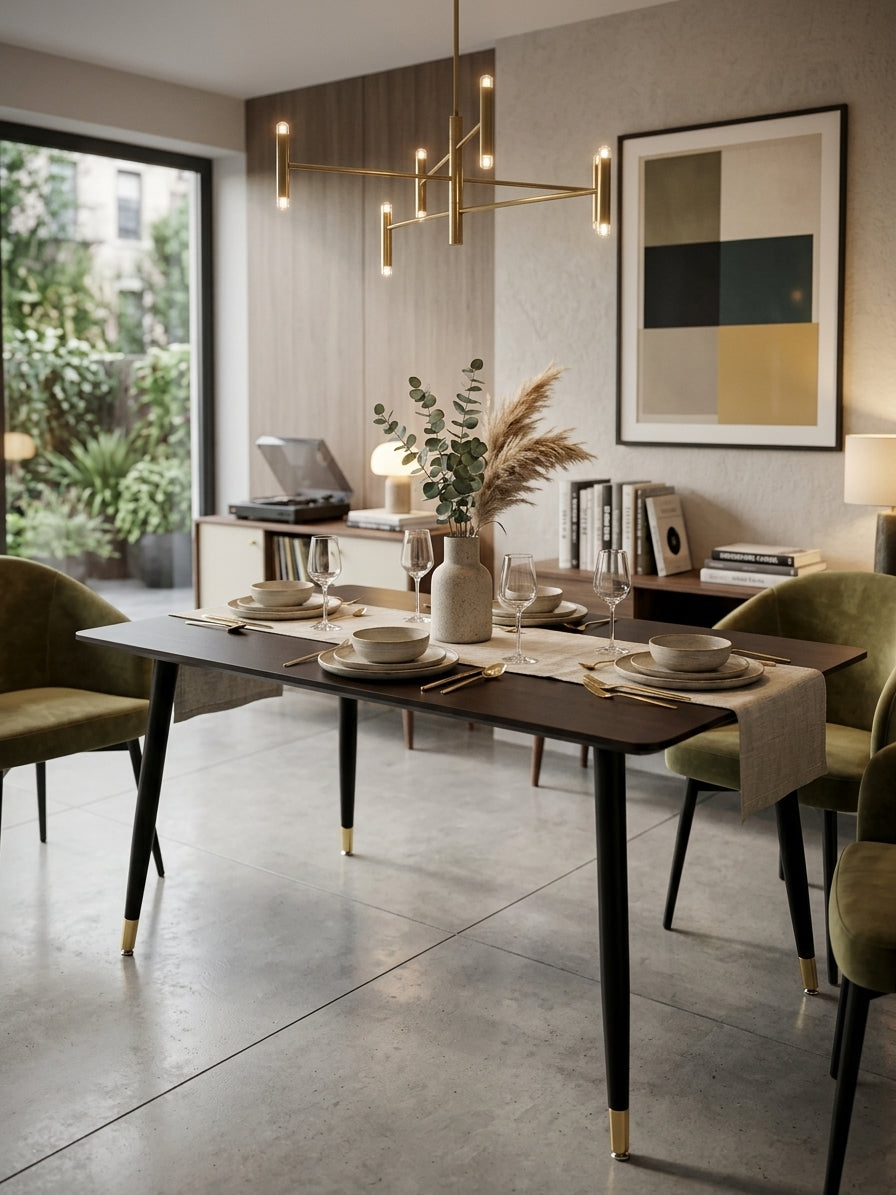 Eclipse Dining Table - Black Top
