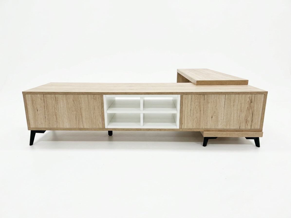 The Flexi Oak Modular TV Unit - Oak