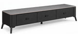 Luxe Sintered Stone TV Entertainment Unit - Black