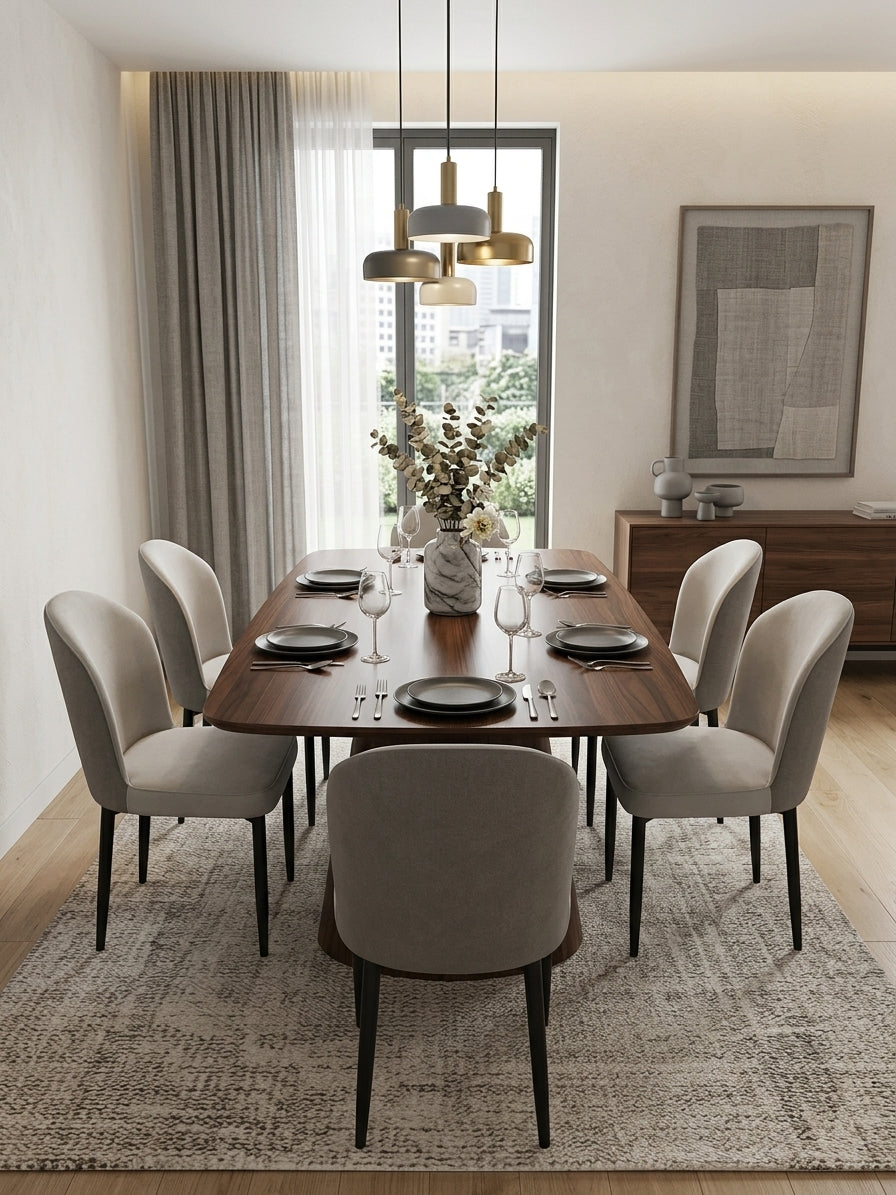 The Capri Dining Chair - Light Grey