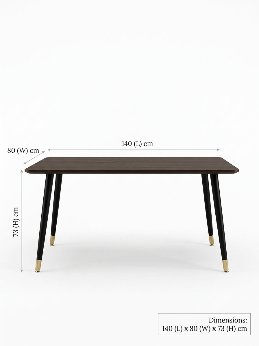 Eclipse Dining Table - Black Top
