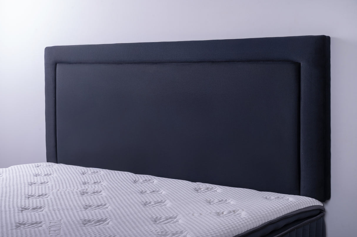Jessamine Headboard Black Velvet Super King
