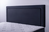 Jessamine Headboard Black Velvet Super King