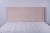 Jessamine Headboard Beige Velvet Super King