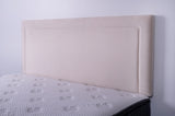 Jessamine Headboard Beige Velvet Super King