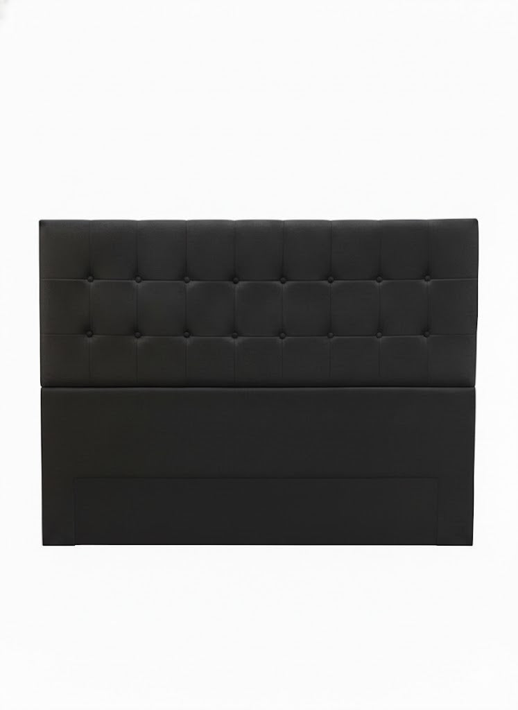 Nero Free Standing Headboard Black Velvet Queen