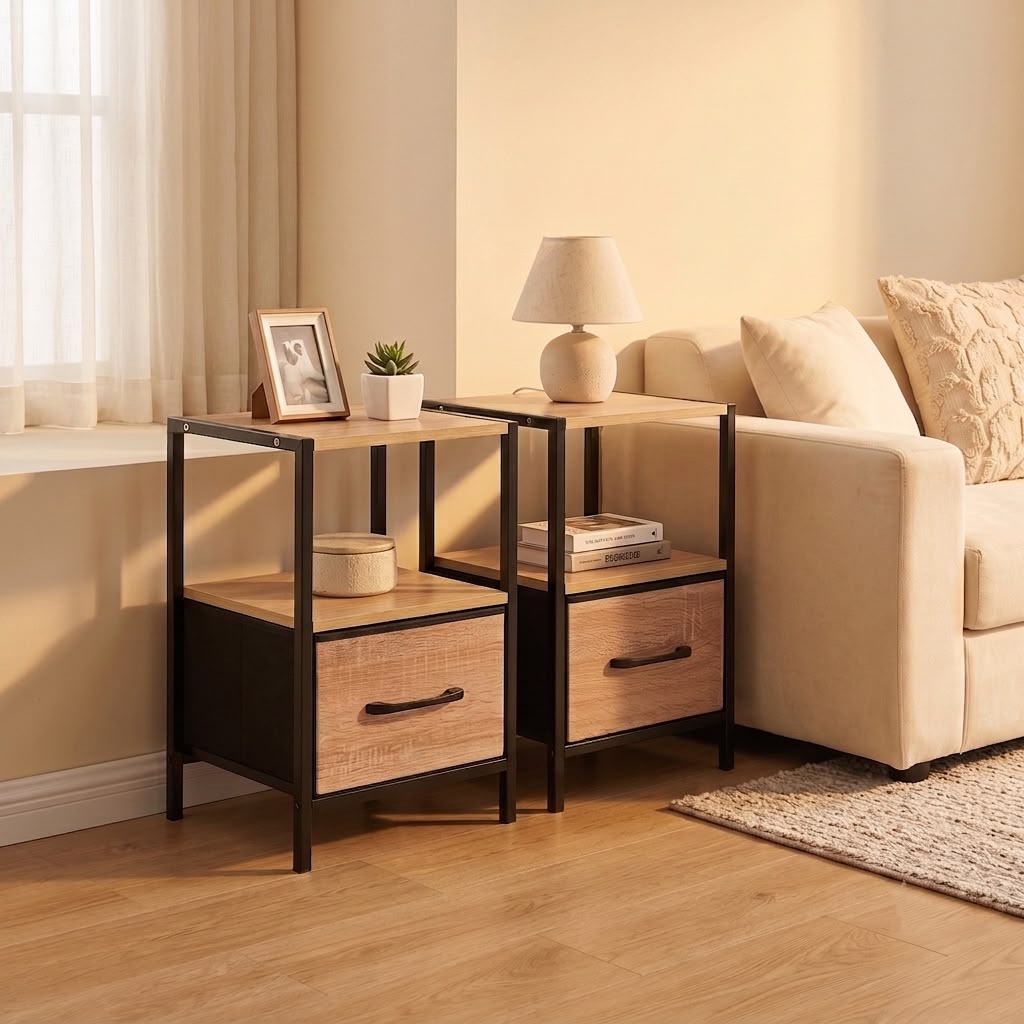 Donwell Bedside Table Pair