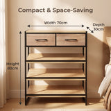 Metro Iron & Wood 5-Tier Shoe Rack