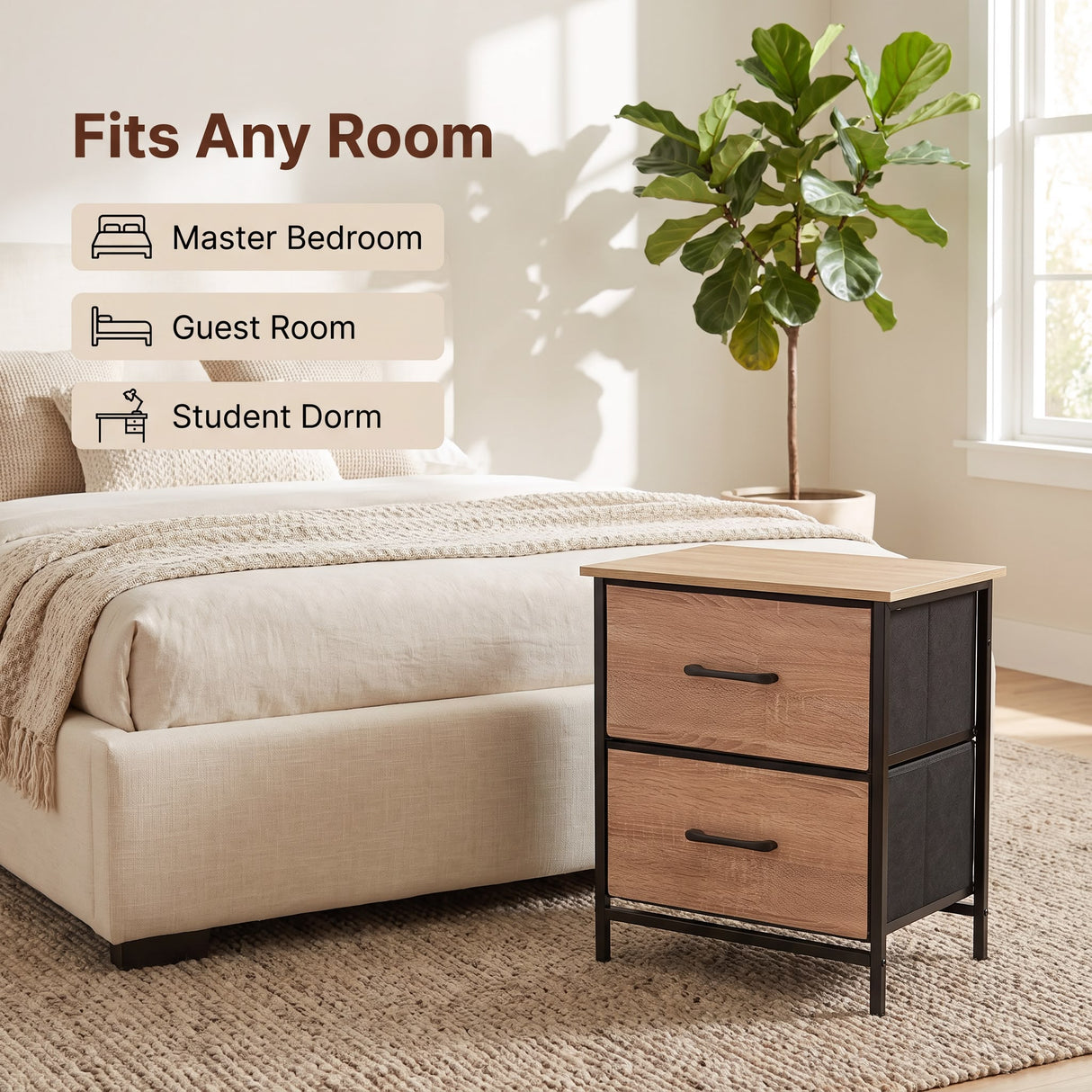Maskell Bedside Table