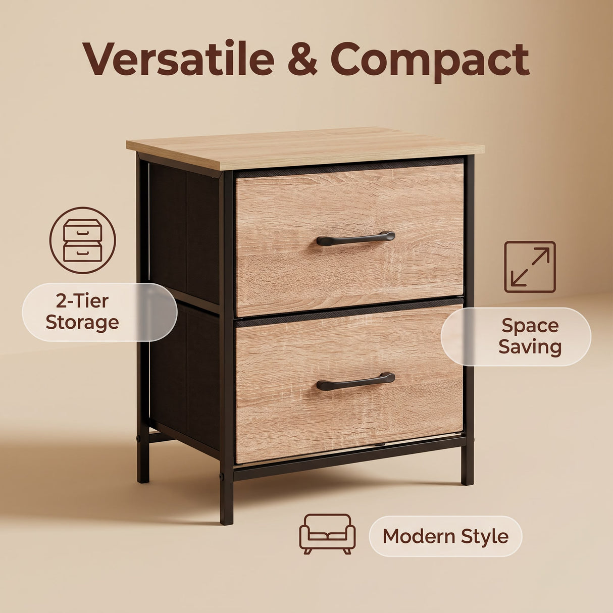 Maskell Bedside Table