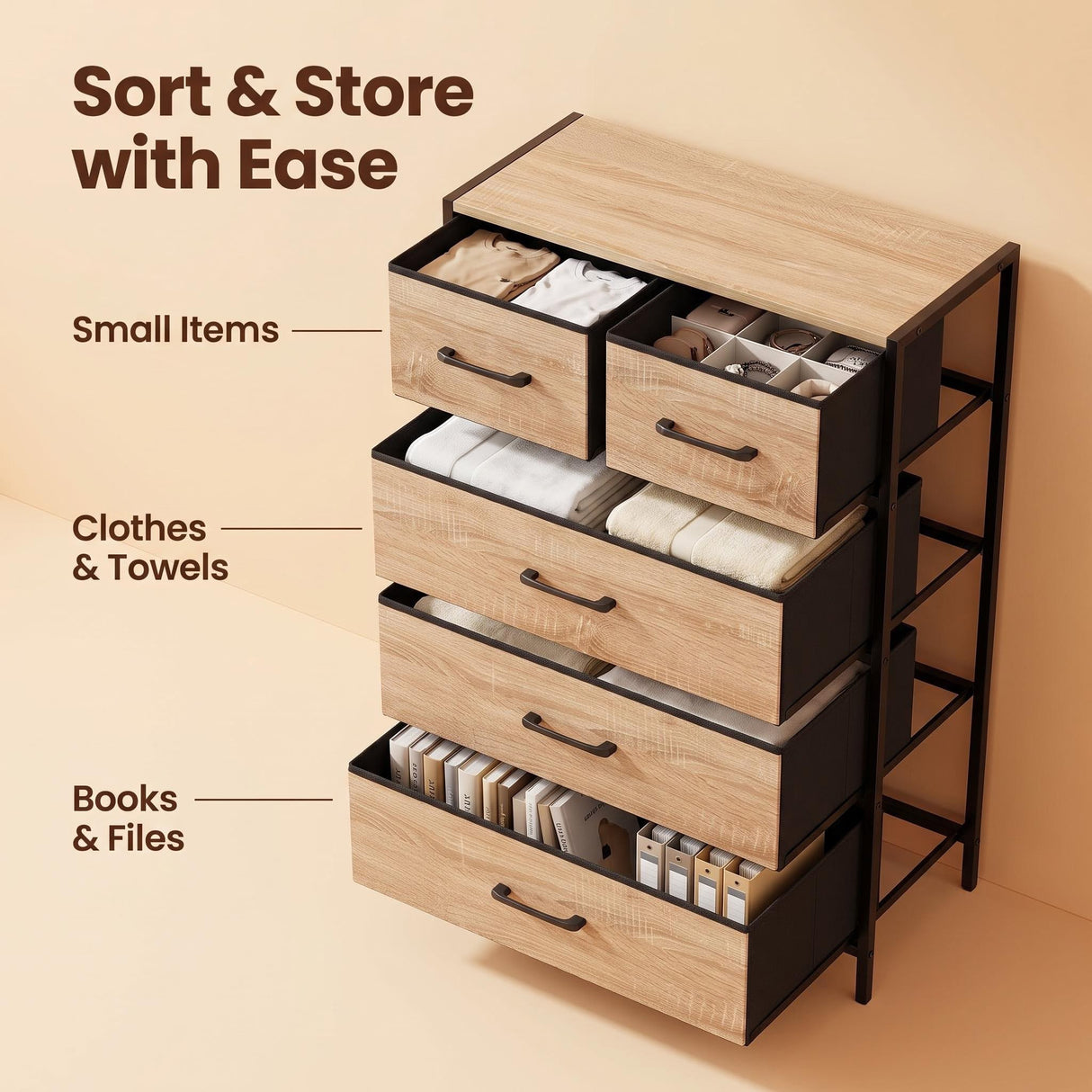Maskell Five Drawers