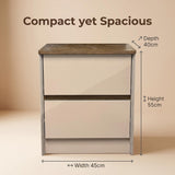 The Stockholm 2-Drawer Bedside Table