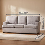 The Nest 3-Seater Sofa - Light Grey