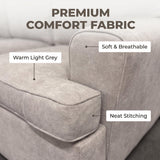 The Nest 3-Seater Sofa - Light Grey