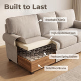 The Nest 3-Seater Sofa - Light Grey